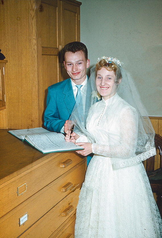 signing the register wedding slide